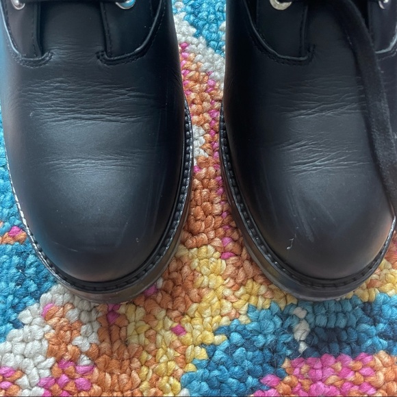 Aquazzura Runway Leather/Quilted Suede Ankle Boots - Picture 3 of 9